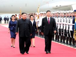 Xi Disambut Upacara Akbar di Pyongyang