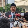 Said Iqbal saat menyampaikan keterangan kepada media saat tiba di Istana Negara, Jakarta, Senin (8/6/2026). (CNBC Indonesia/Emir Yanwardhana).