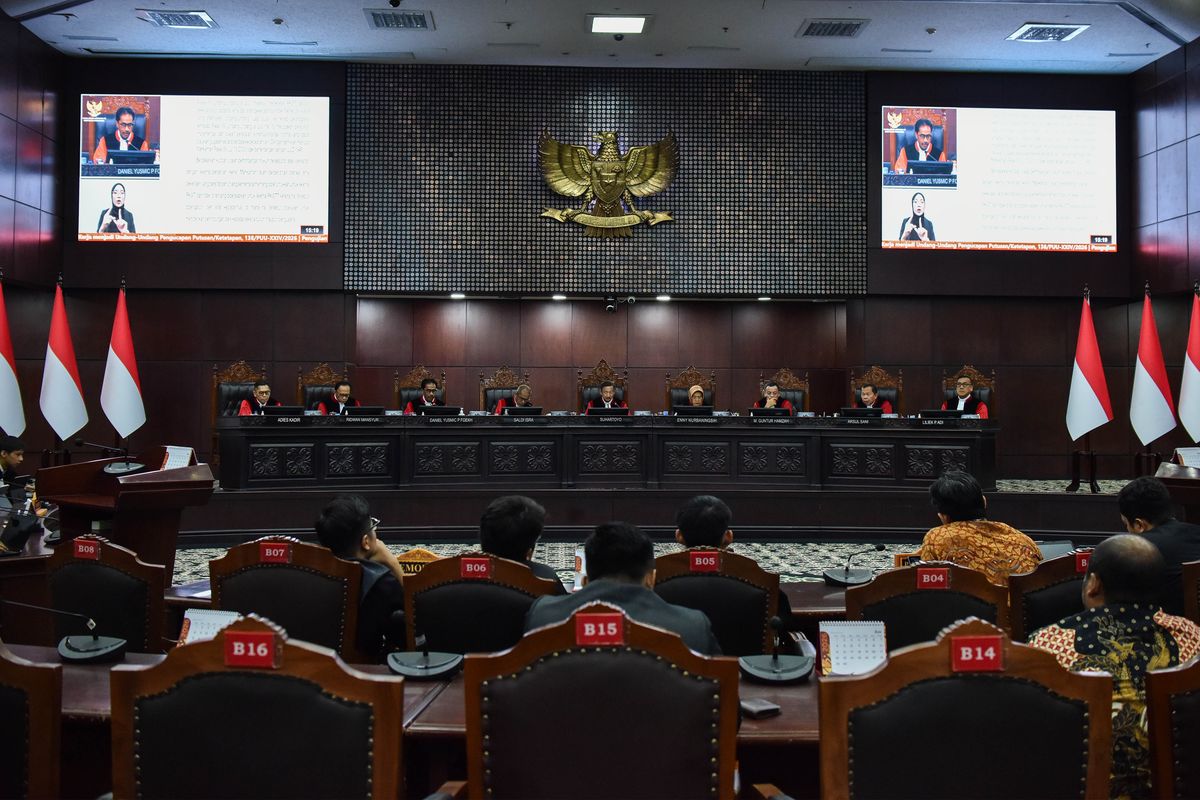 MK Putuskan 20 Gugatan Uji Materi Hari Ini