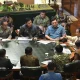 Presiden Prabowo Subianto melakukan pertemuan dengan Panglima TNI dan para Kepala Staf Angkatan beserta Menteri Pertahanan; Menteri Pendidikan Tinggi, Sains, dan Teknologi; Menteri Sekretaris Negara dan Sekretaris Kabinet di kediamannya di Hambalang, Kabupaten Bogor, Jawa Barat, Sabtu (29/8/2026). ANTARA/HO-Sekretariat Kabinet