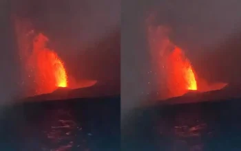 Anak Krakatau Erupsi Lagi, Abu Tak Terlihat