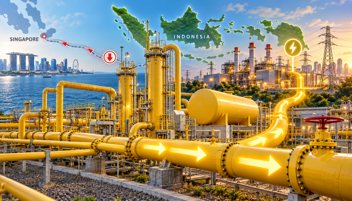 Indonesia Kurangi Ekspor Gas ke Singapura, Pasokan Dialihkan untuk Kebutuhan Listrik Dalam Negeri